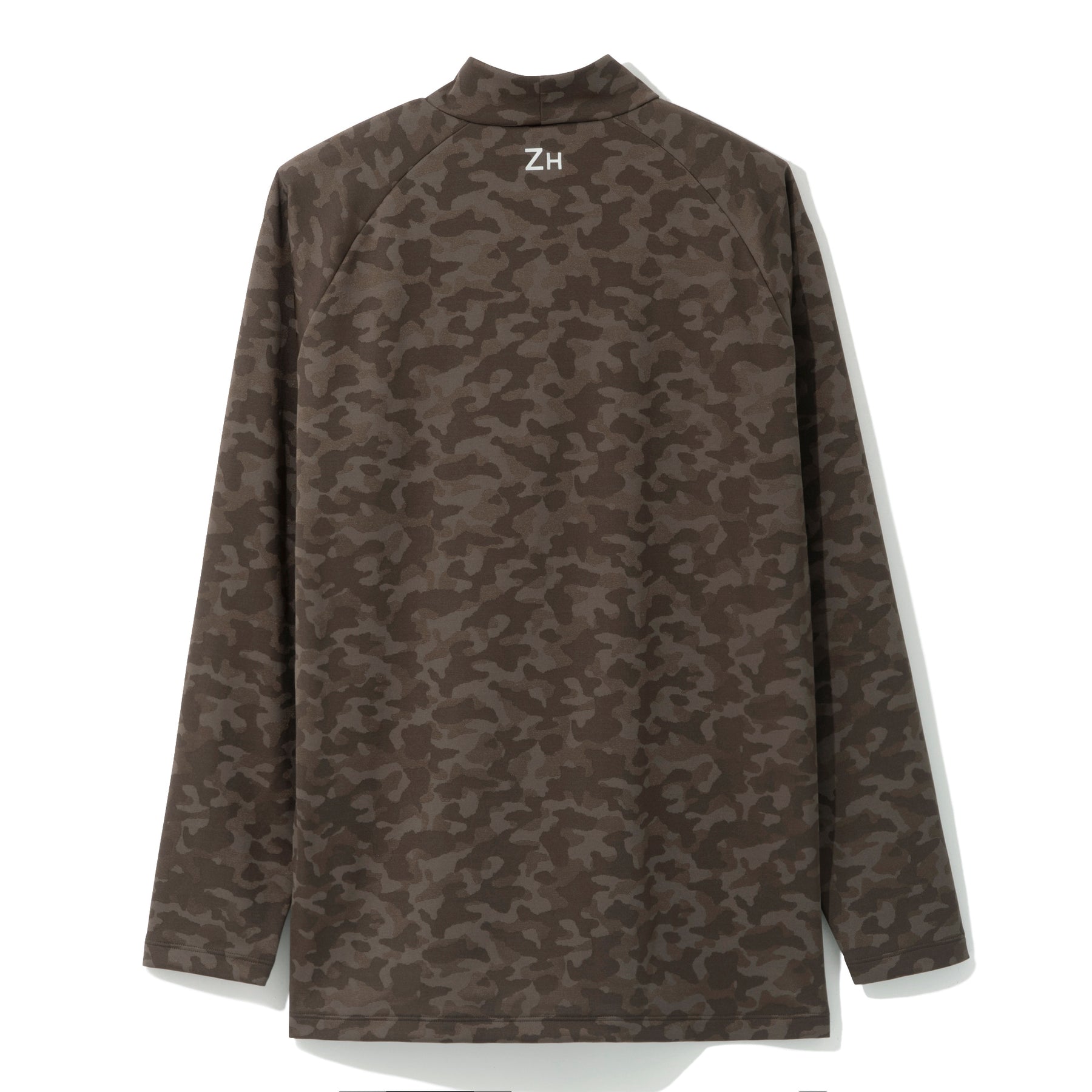 ZHG-A25b | Jacquard Camo Long Sleeve Mockneck 82733
