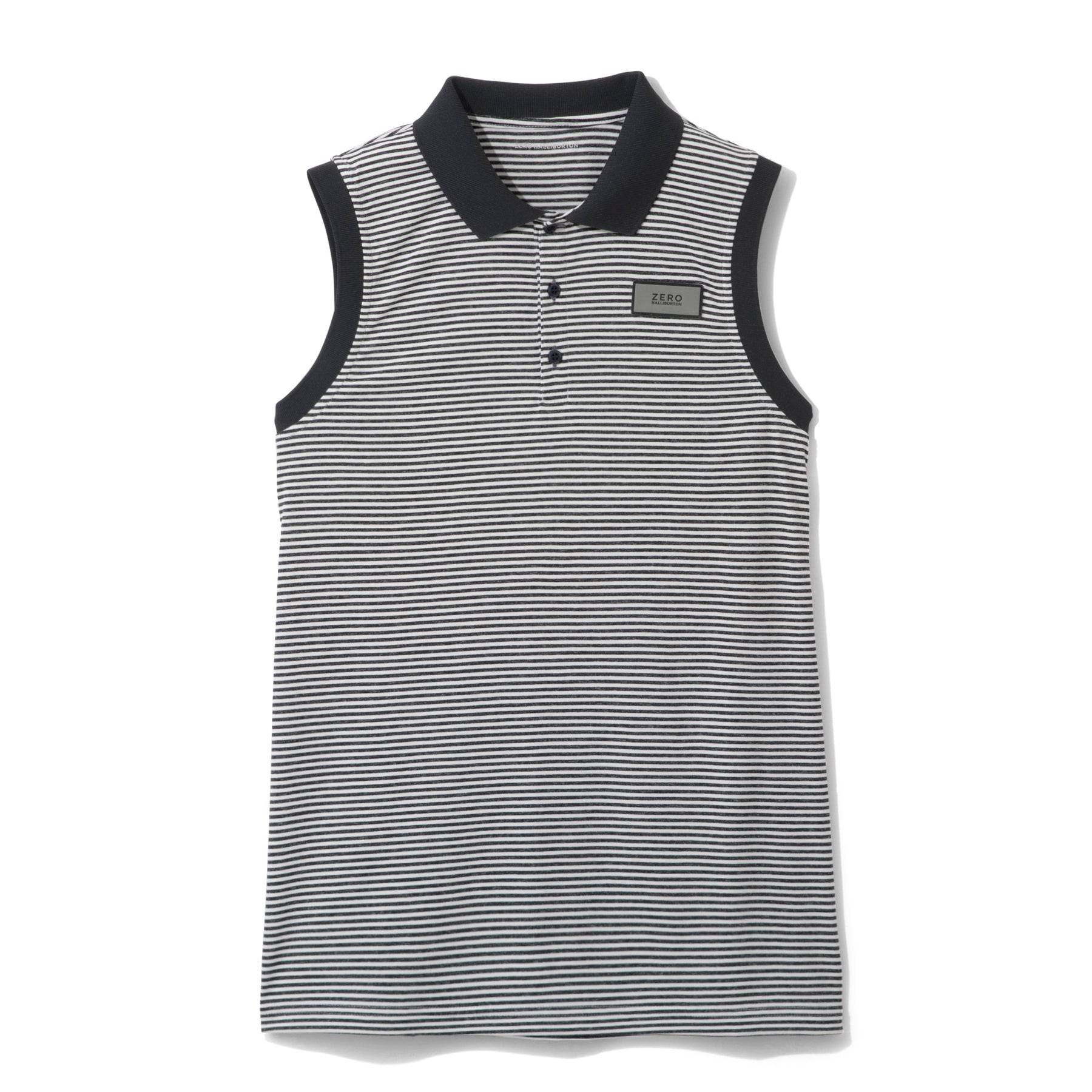 ZHG-W4S4b | Melange Border Combi Sleeveless Polo Shirts 82836