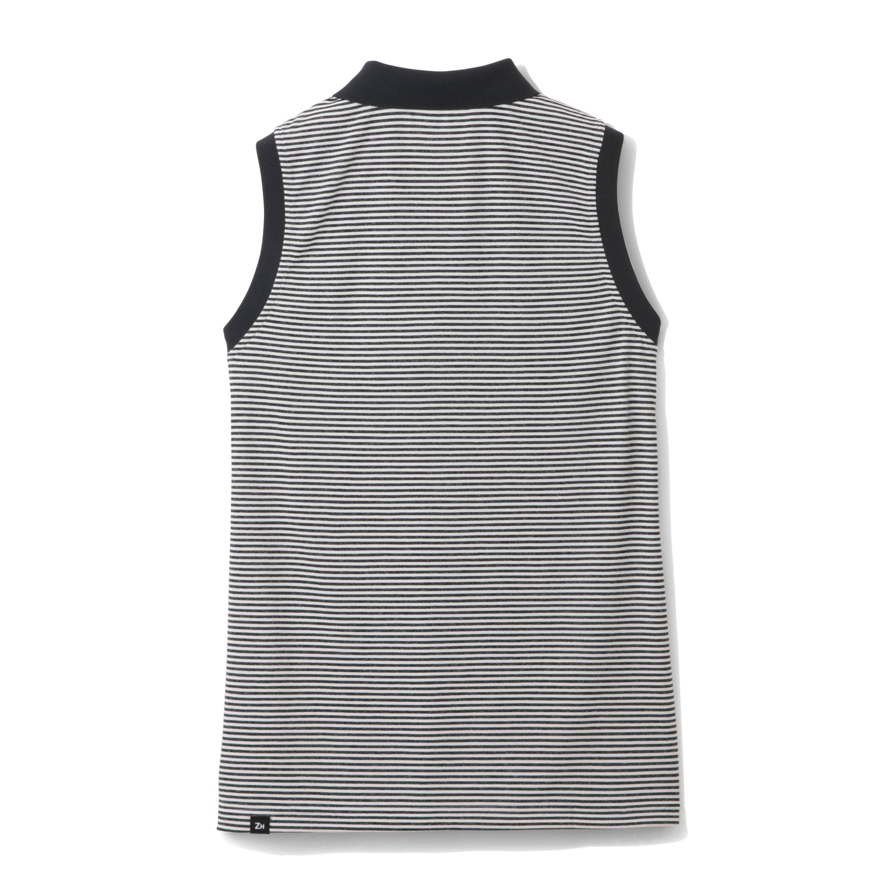 ZHG-W4S4b | Melange Border Combi Sleeveless Polo Shirts 82836