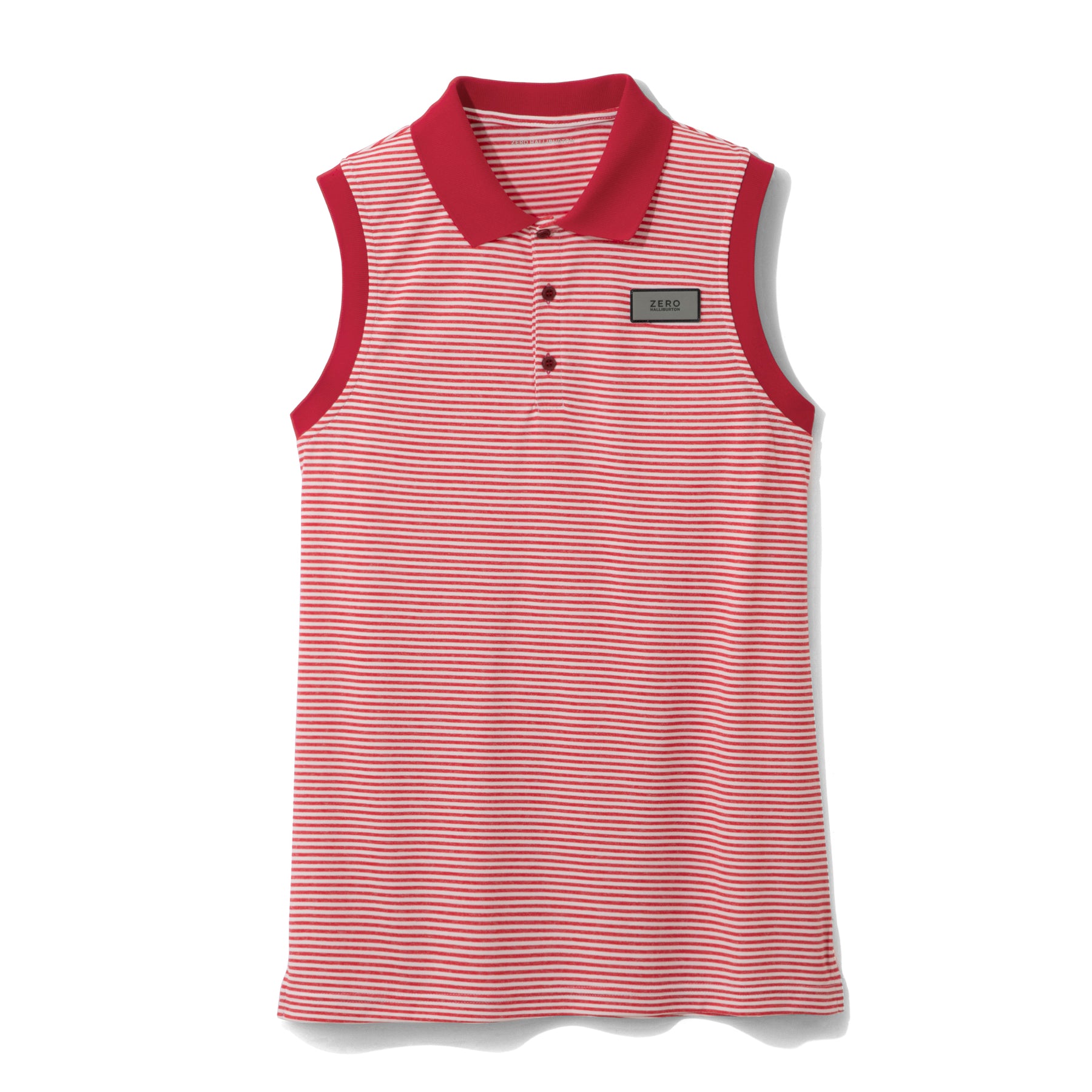 ZHG-W4S4b | Melange Border Combi Sleeveless Polo Shirts 82836