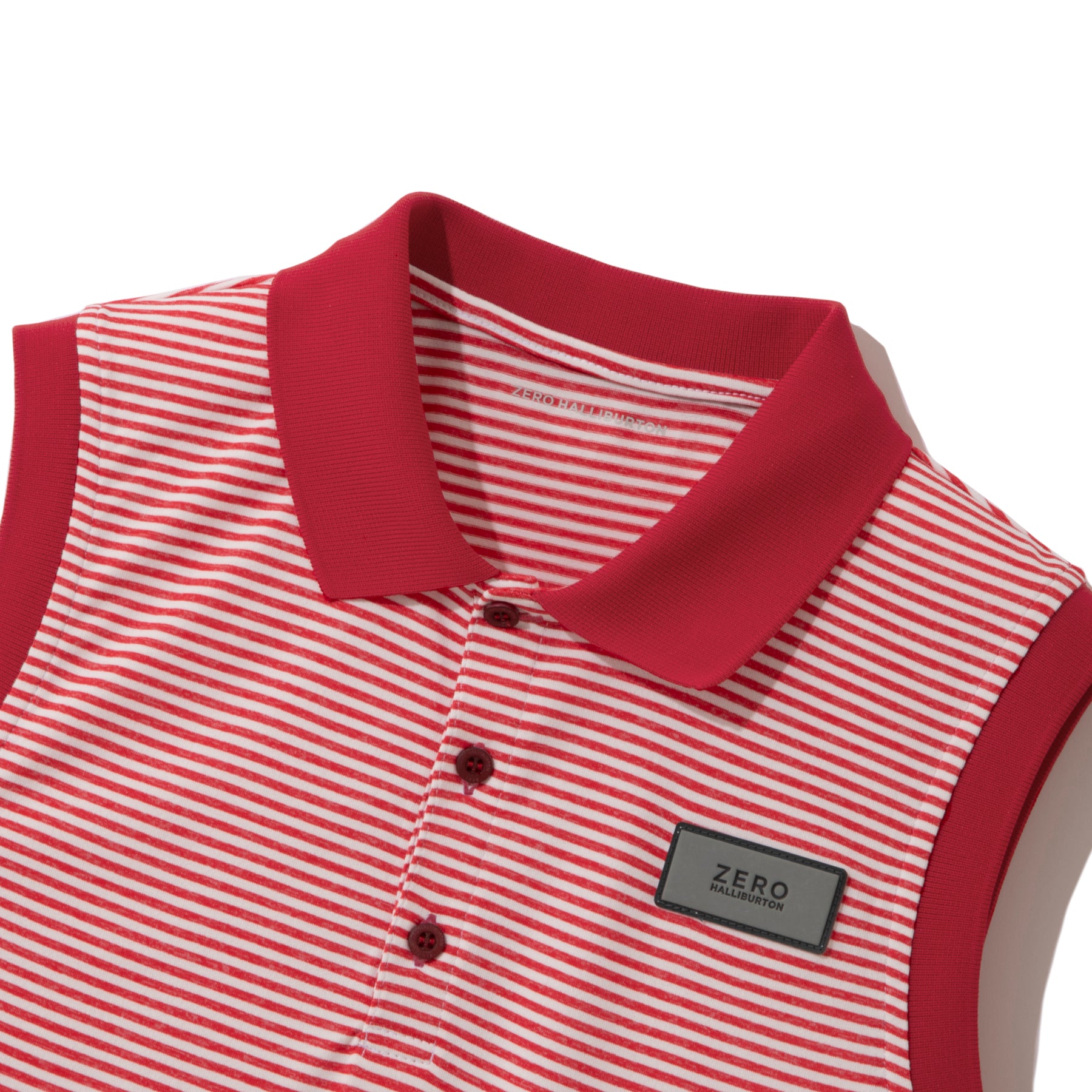 ZHG-W4S4b | Melange Border Combi Sleeveless Polo Shirts 82836