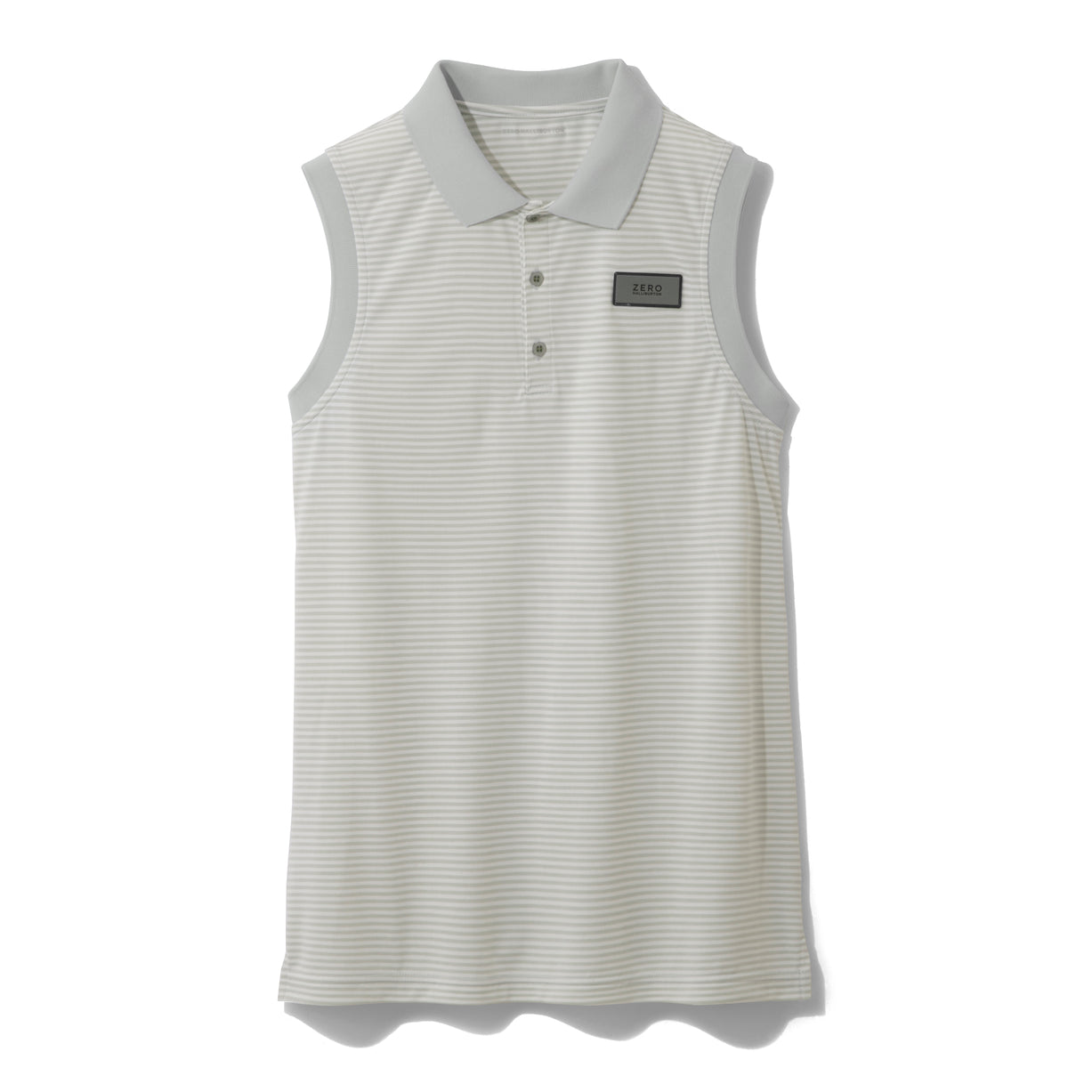 ZHG-W4S4b | Melange Border Combi Sleeveless Polo Shirts 82836