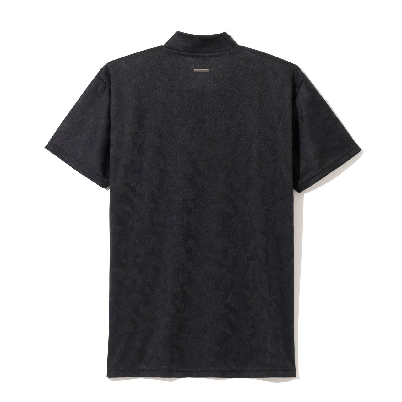 ZHG-M5S8b | Elegant Camo Jacquard Mock Neck Shirt 82957