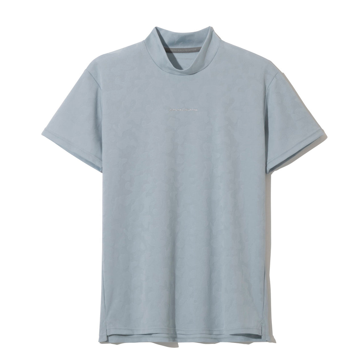 ZHG-M5S8b | Elegant Camo Jacquard Mock Neck Shirt 82957
