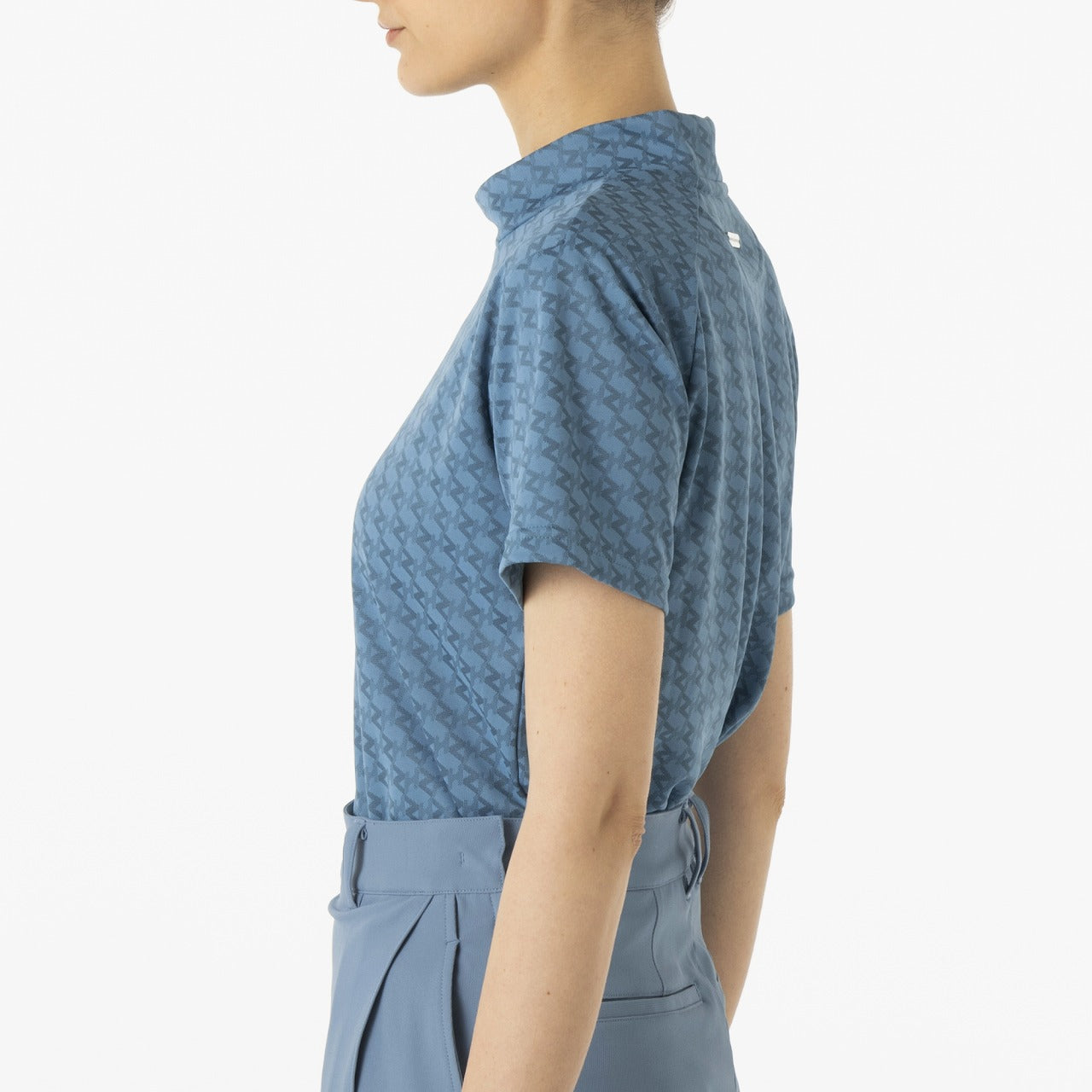 ZHG-W5S5 | ZH Monogram Mock Neck Shirt 82979