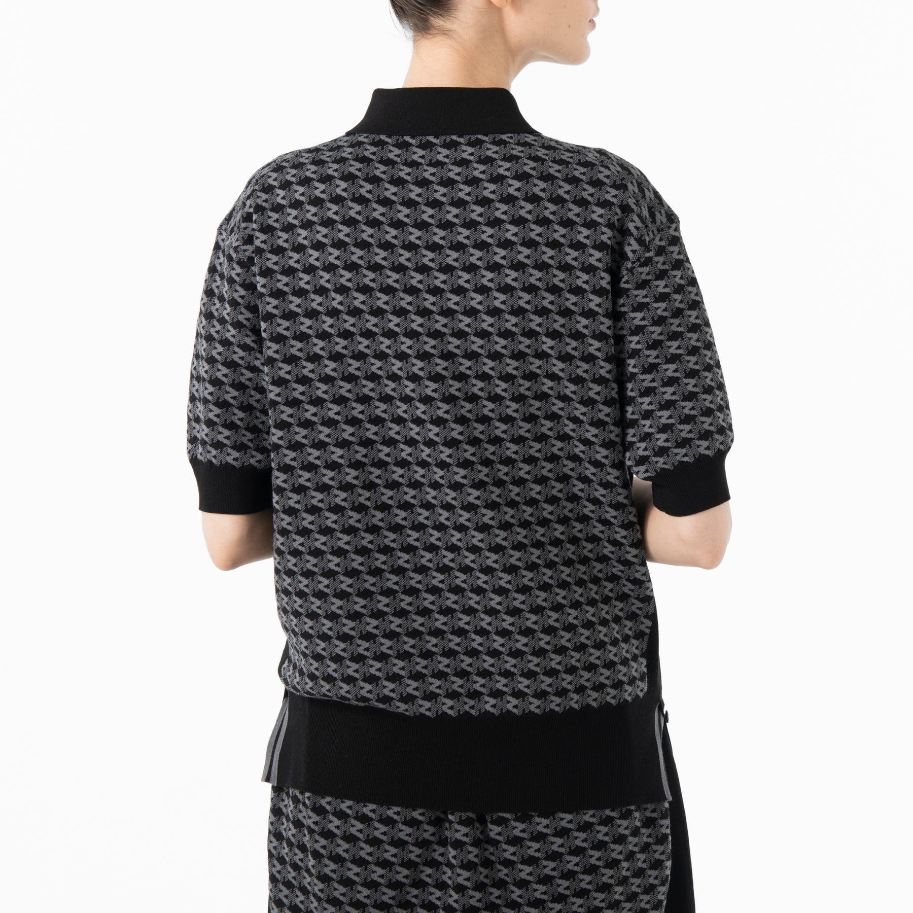 ZHG-W5A4d | Monogram Short-Sleeve Knit Polo 85139