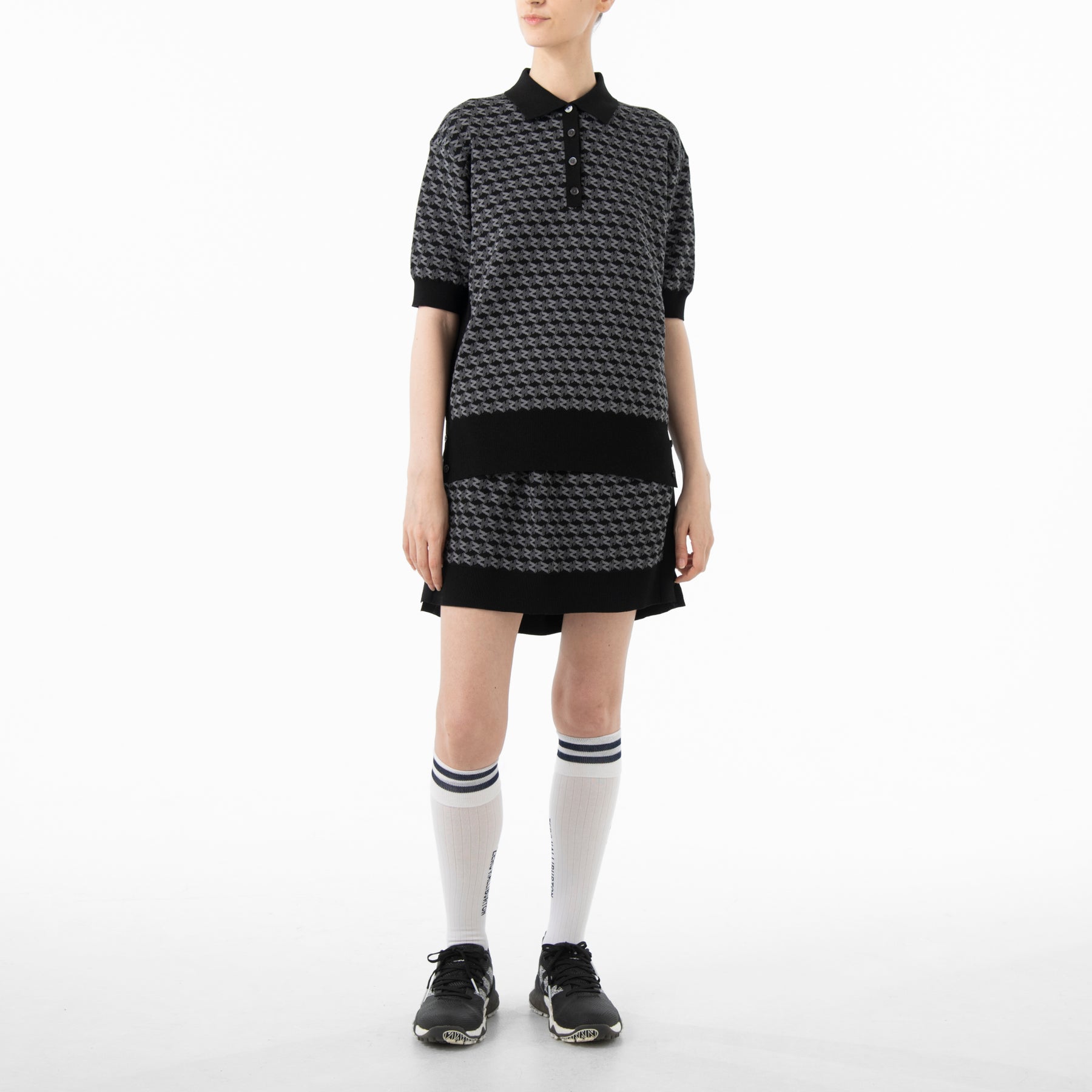 ZHG-W5A4d | Monogram Short-Sleeve Knit Polo 85139