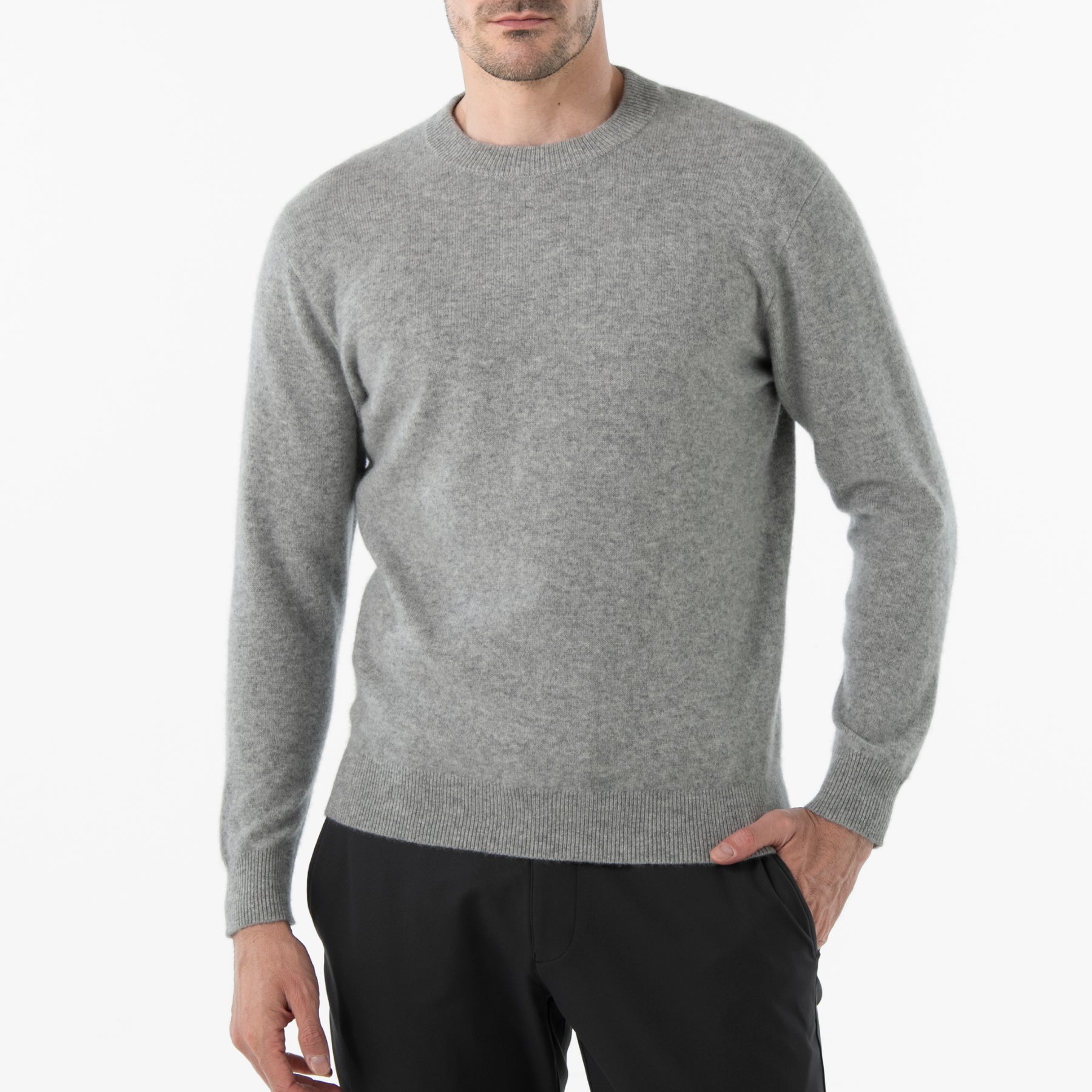 ZHG-M5A7 | Cashmere Crew-Neck Knit 85122