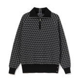ZHG-W5A4b | Monogram Half-Zip Knit 85137