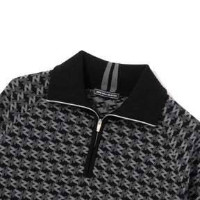 ZHG-W5A4b | Monogram Half-Zip Knit 85137