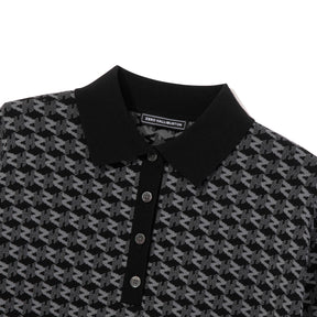 ZHG-W5A4d | Monogram Short-Sleeve Knit Polo 85139