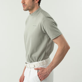 ZHG-M6S5b | Bordered Mockneck Shirt 85190