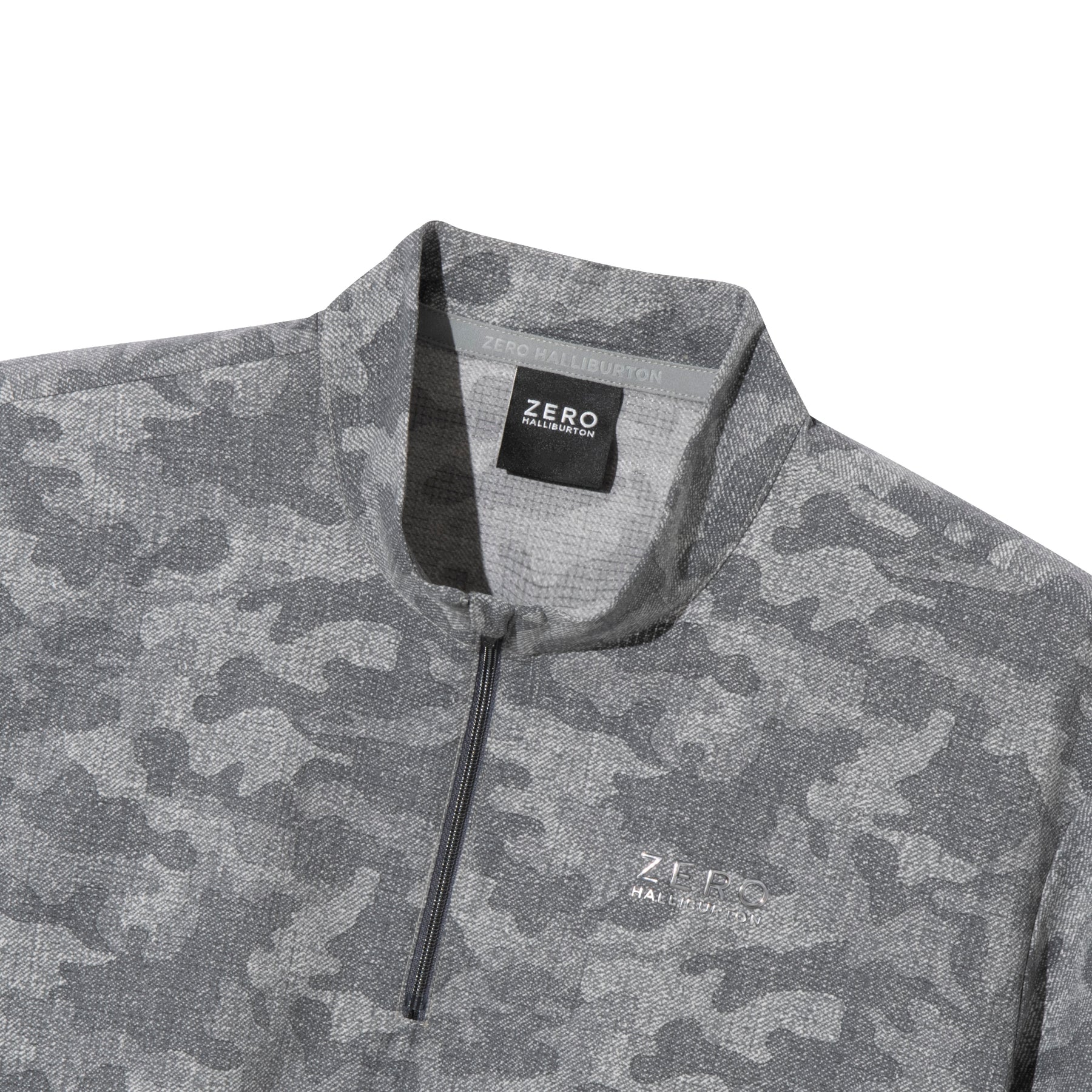 ZHG-M6S6b | COOL DOTS® Camo Printed Half-Zip Mockneck 85192