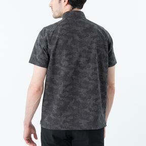 ZHG-M6S6b | COOL DOTS® Camo Printed Half-Zip Mockneck 85192
