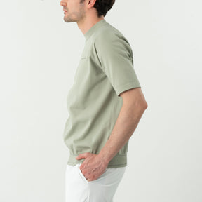 ZHG-M6S9b | Metal Logo Knit Mockneck 85196