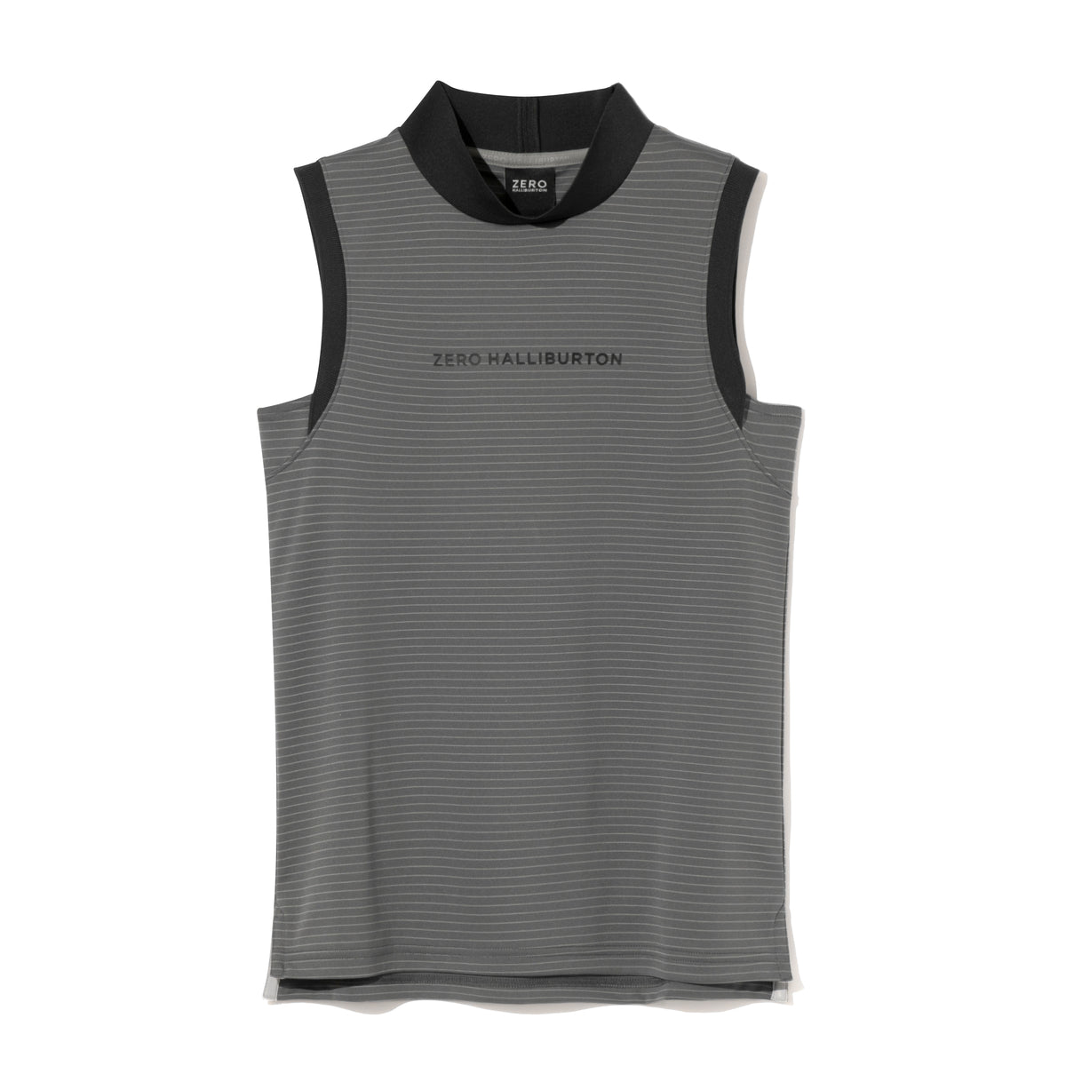 ZHG-W6S5b | Sleeveless Bordered Mockneck  85218