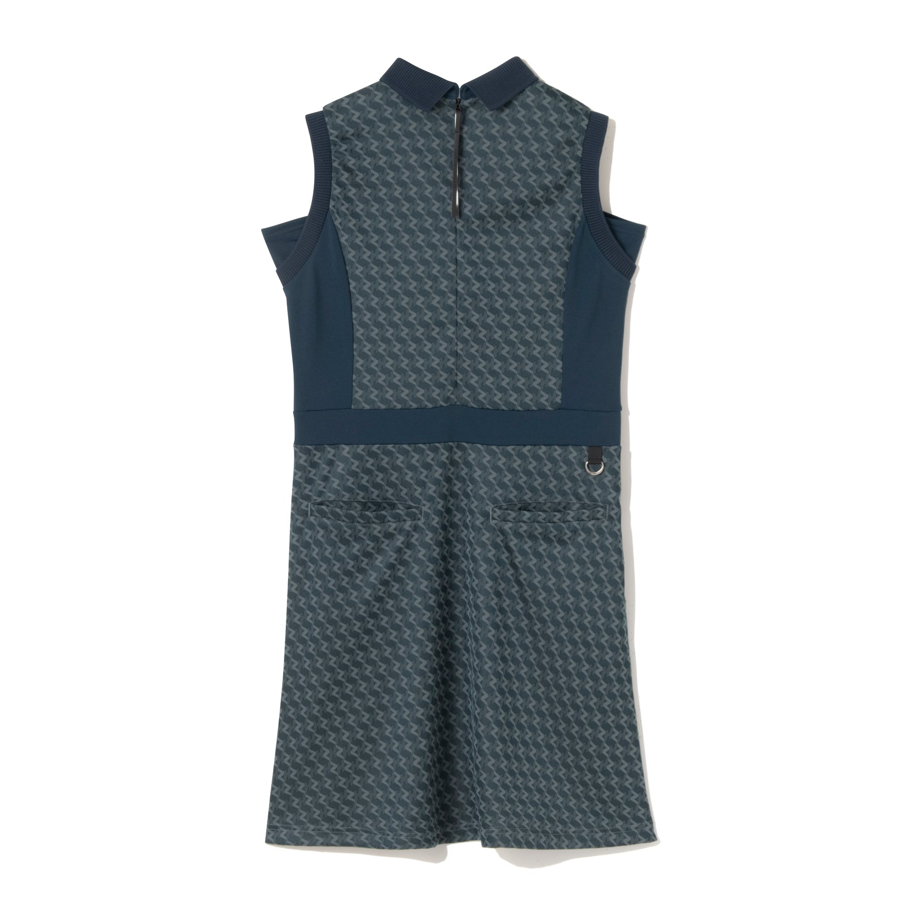 ZHG-W6S7b | ZH Monogram Sleeveless One-Piece Dress 85221