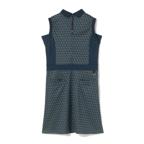 ZHG-W6S7b | ZH Monogram Sleeveless One-Piece Dress 85221