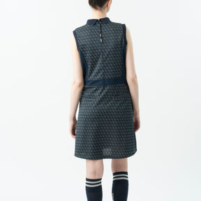 ZHG-W6S7b | ZH Monogram Sleeveless One-Piece Dress 85221