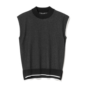 ZHG-W6S8b | Sleeveless Knit Mockneck 85222