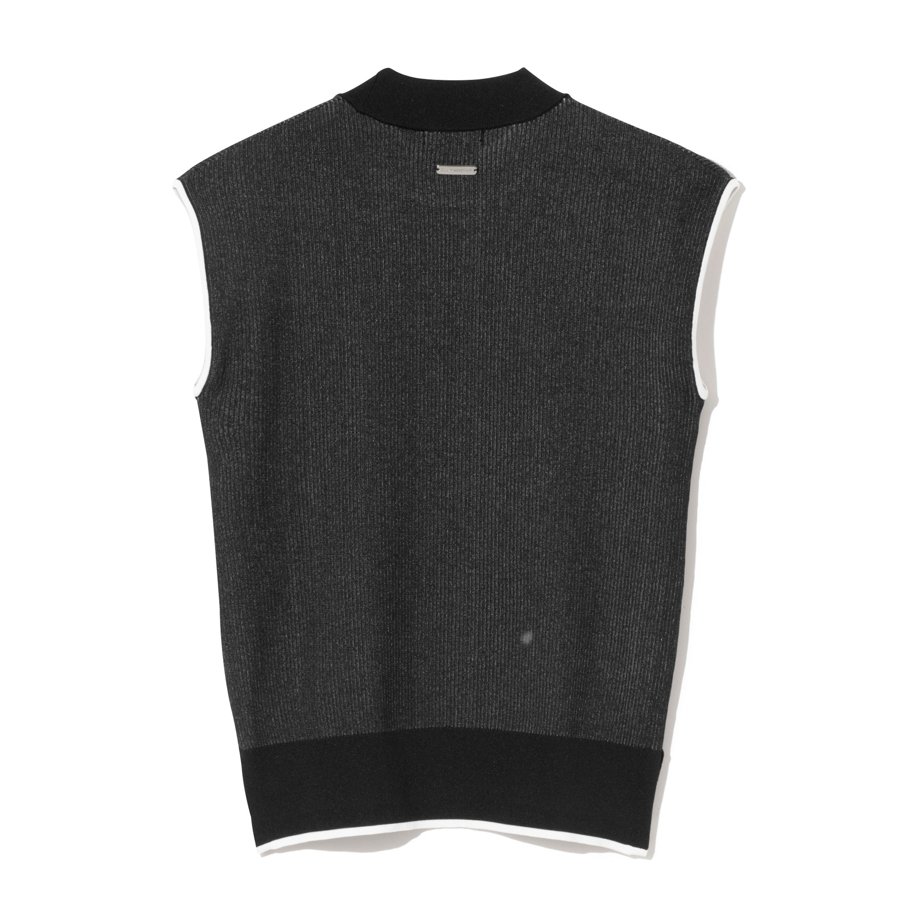 ZHG-W6S8b | Sleeveless Knit Mockneck 85222