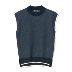 ZHG-W6S8b | Sleeveless Knit Mockneck 85222