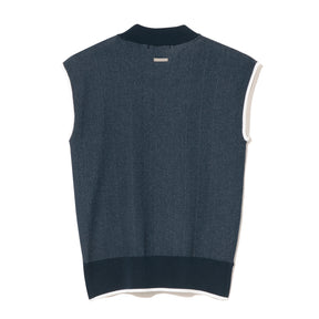 ZHG-W6S8b | Sleeveless Knit Mockneck 85222