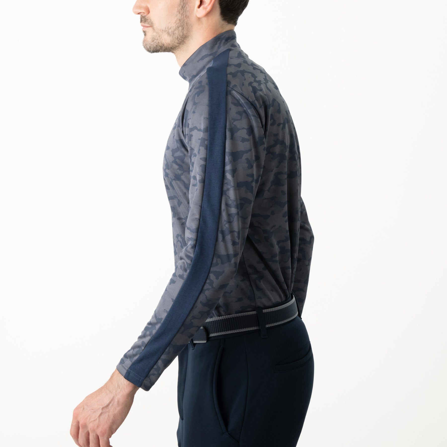 ZHG-M6A6b | Camo Mock Neck Shirts 85367
