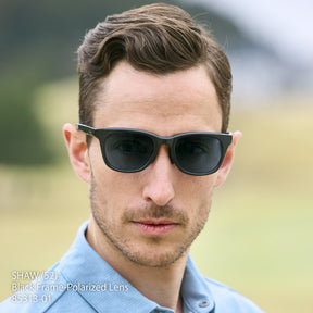 ZHG-SUNGLASSES | Eyevol / CONLON III (51) Matte Blue Demi Frame-Polarized Lens 85311