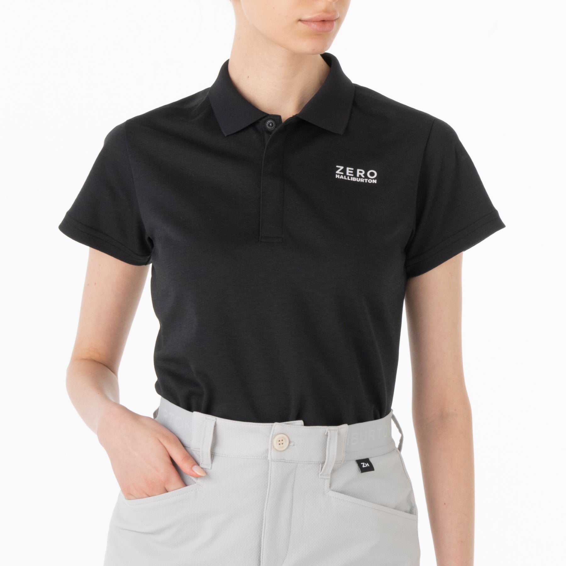 ZHG-W4S1a | Fly Front KANOKO Polo Shirts 82831