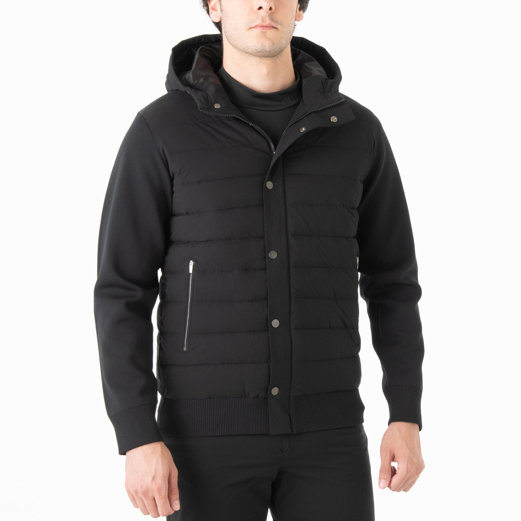 ZHG-A4A5a | Knitted & Padded Hybrid Blouson 82856