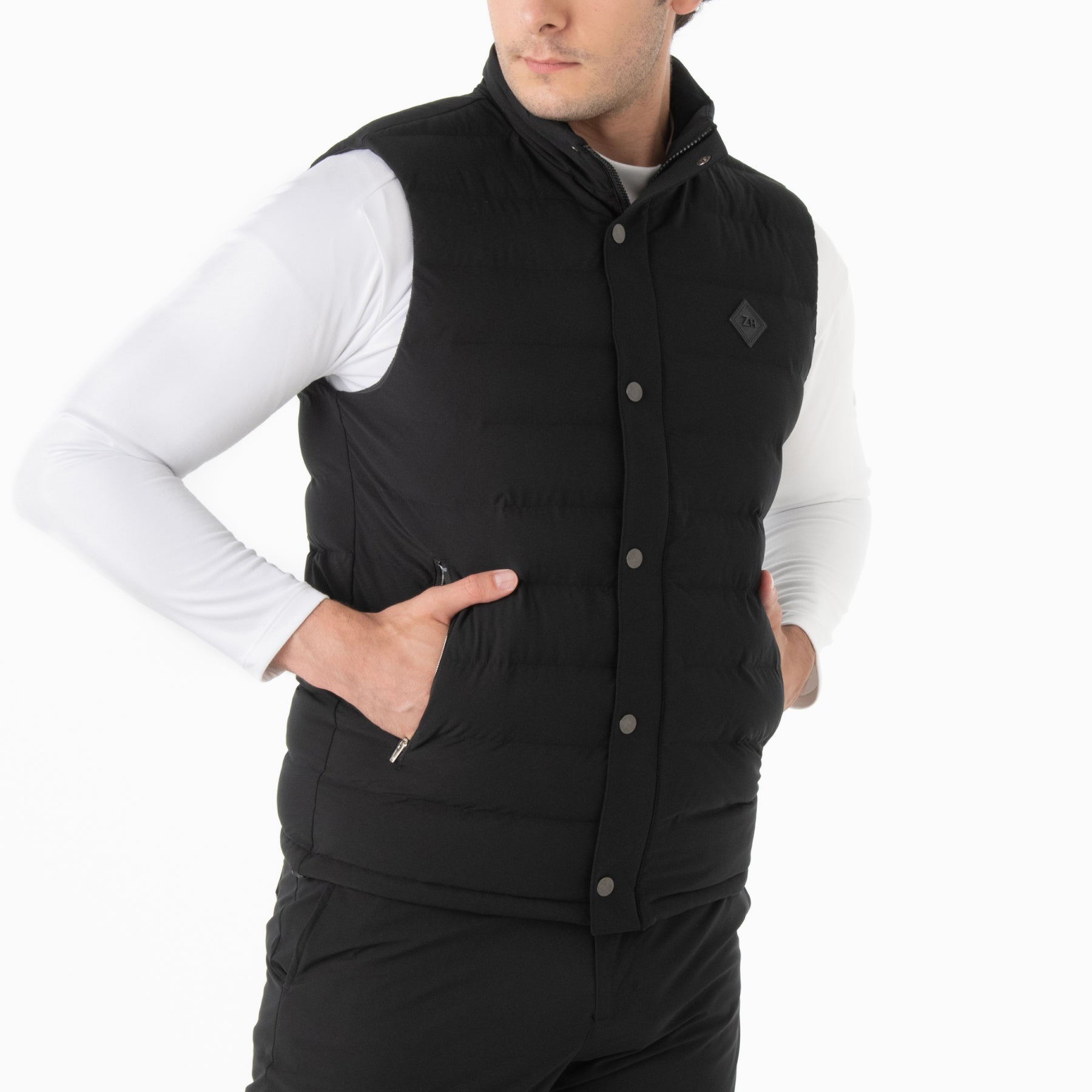 ZHG-A4A5b | Knitted & Padded Hybrid Vest 82857