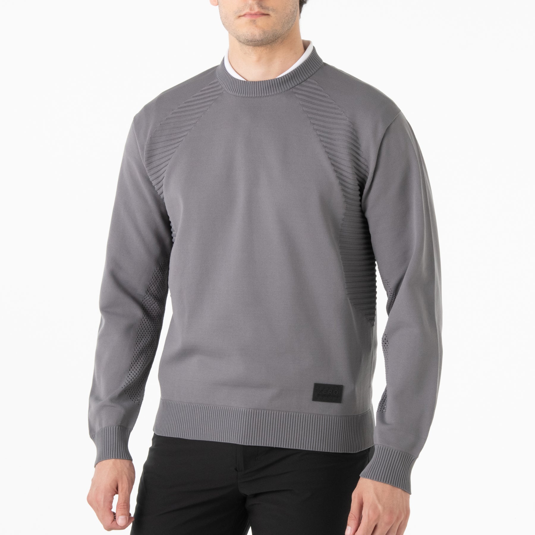 ZHG-A4A8b | Whole Garment Crew-Neck Knit 82859