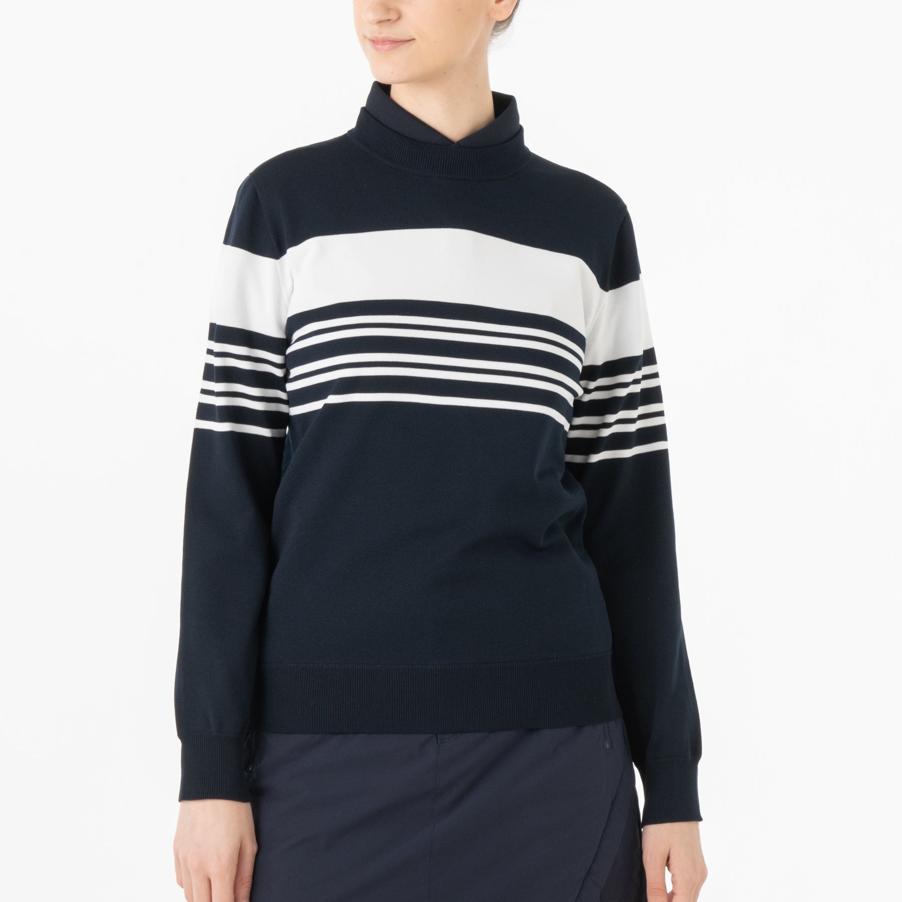 ZHG-W4A7b | Whole Garment Crew-Neck Knit 82878