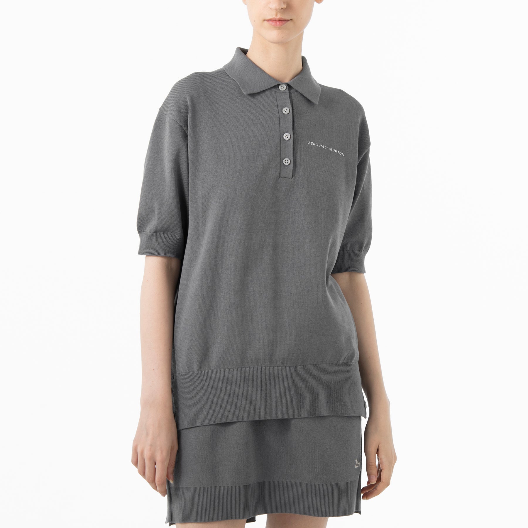 ZHG-W5A4c | Short-Sleeve Knit Polo 85138