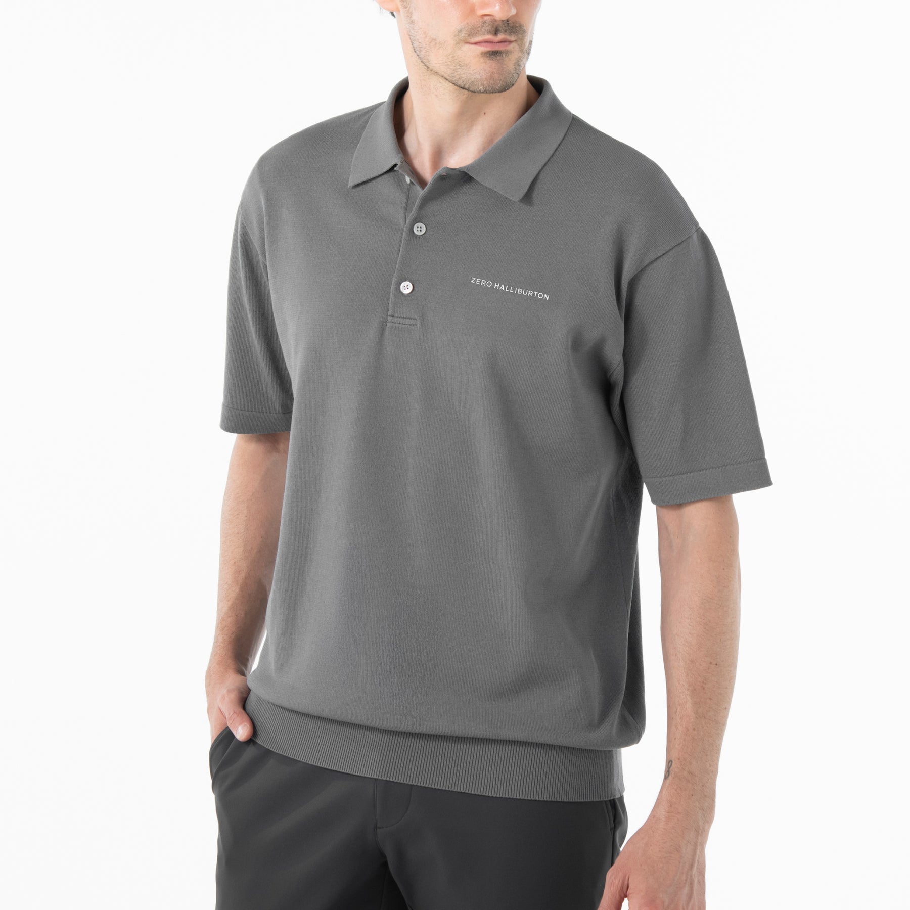 ZHG-M5A4c | Short-Sleeved Knit Polo 85115