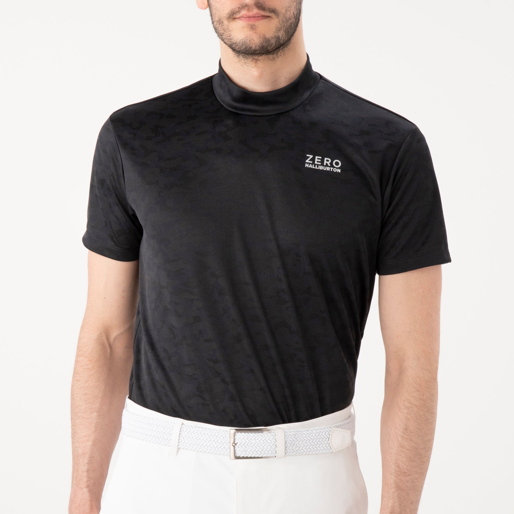 ZHG-A16b | Jacquard Camo Polo Shirt 82637